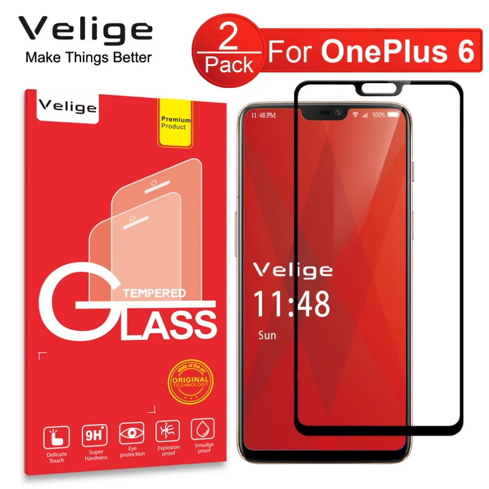 2 шт./упаковка Защитное стекло для OnePlus 6 One Plus OnePlus6 1 + | Мобильные телефоны и