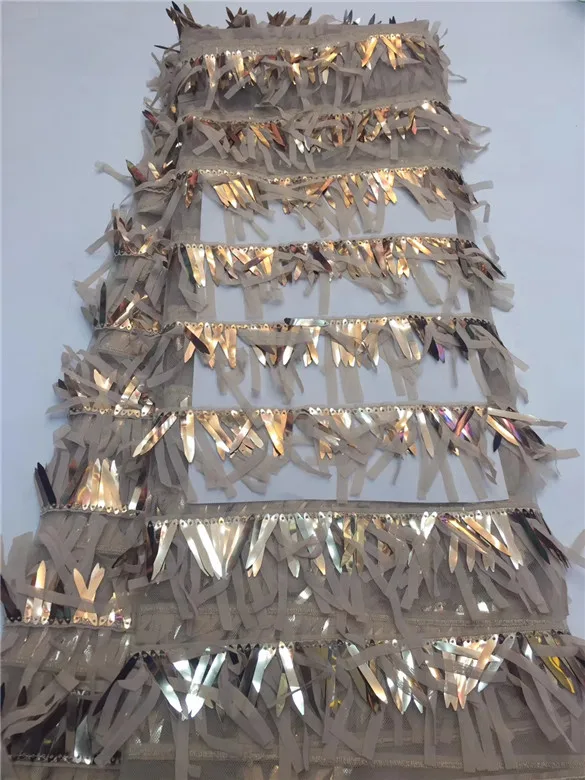 Нигерийская кружевная ткань для свадьбы французская высокого качества 3D пайетки