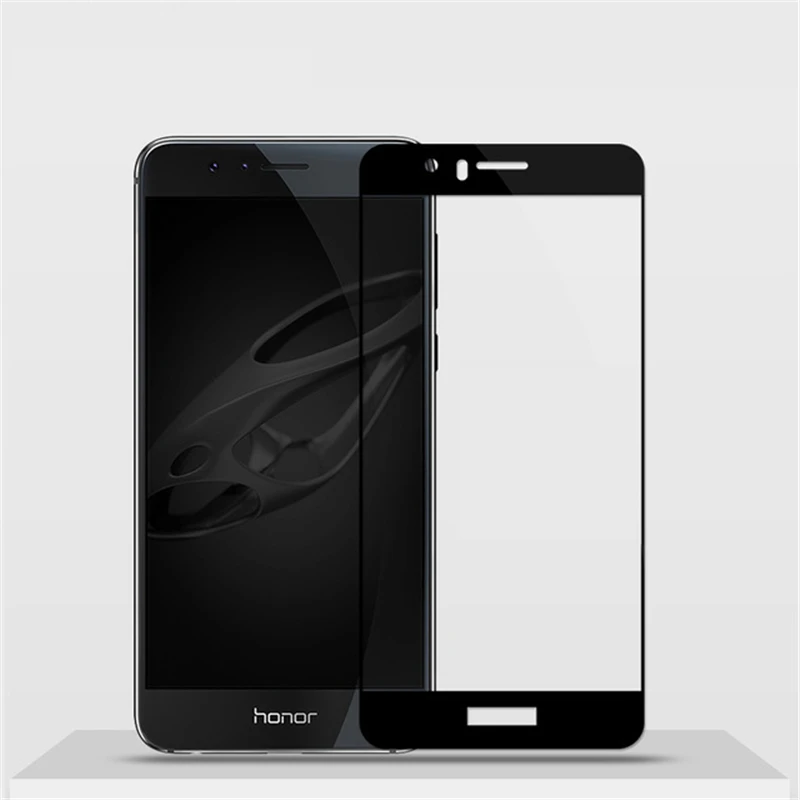 black Закаленное стекло для huawei honor 8 Защитное стекло для экрана honor 8 pro lite 8x защитная пленка glas honor 8 8lite светильник 8pro 8 x - Цвет: black