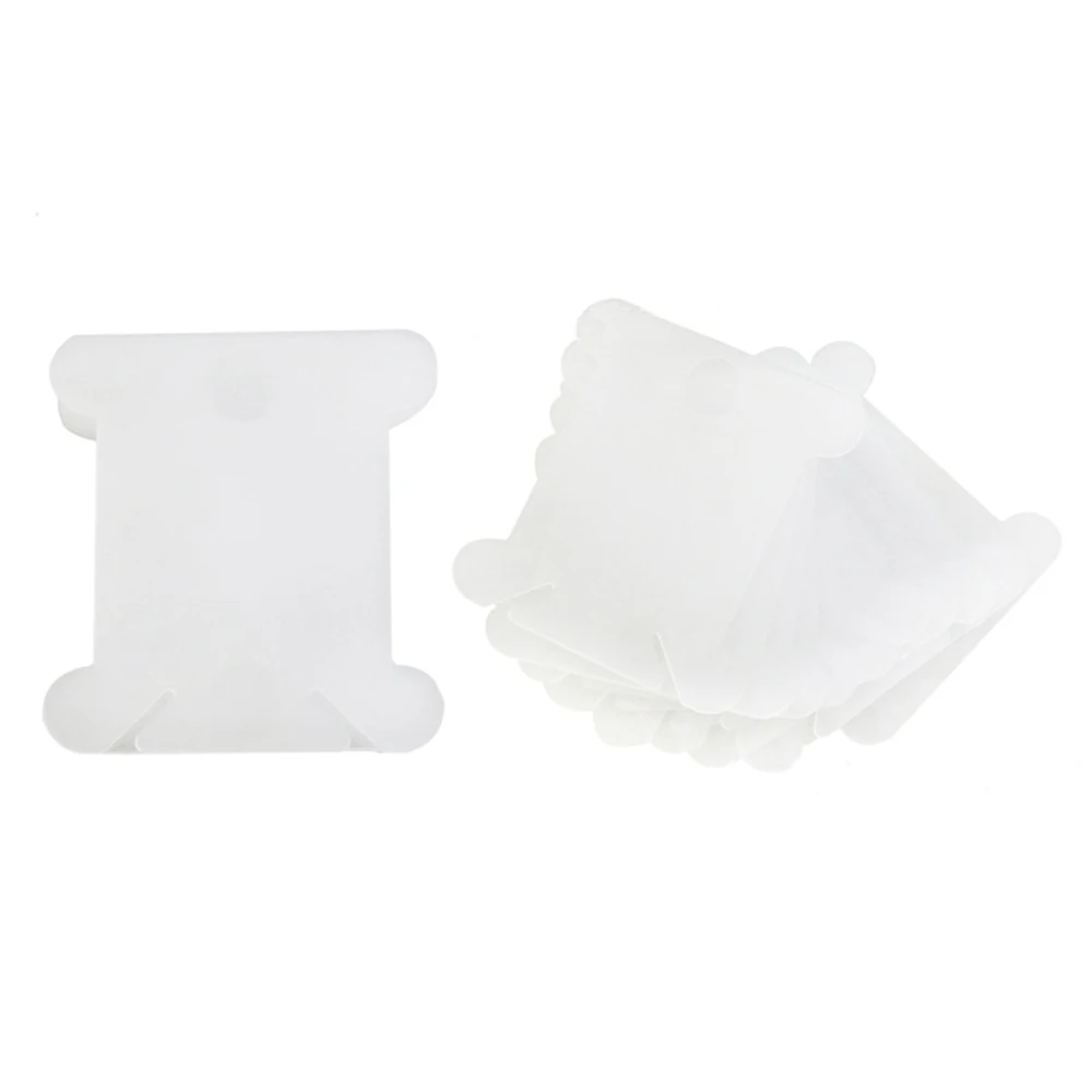 White 120 PCs вышивка крестом пластиковый держатель для хранения Швейные тонкий изогнутый плиты платы мулине ремесло поток органайзер для катушек - Цвет: White