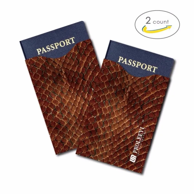 2 шт. защита от сканирования RFID Блокировка рукава для паспорта алюминиевый