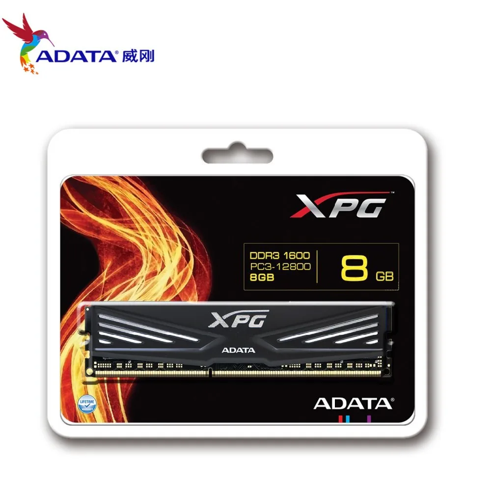 Модули памяти ADATA XPG V1 DDR3 8G 4GB 1600MHz (PC3 12800) Настольная RAM 8GB 2133MHz Память PC3