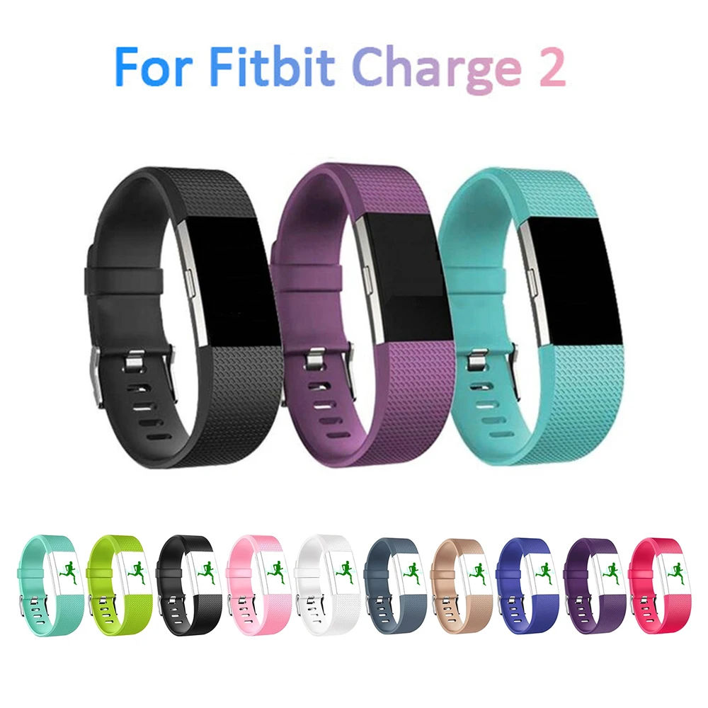 Мягкий силиконовый 3D сменный ремешок для браслета fitbit Charge 2 красочные умные часы