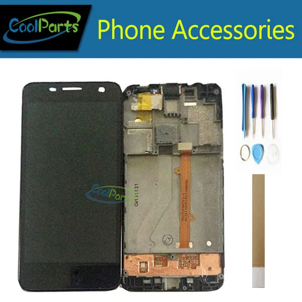 1 шт./лот для Alcatel One Touch Idol mini 6012 6012A 6012D 6012 Вт 6012X OT6012 ЖК-дисплей+ сенсорный экран дигитайзер+ рамка+ инструмент и лента
