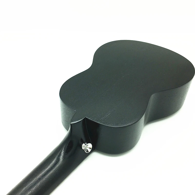 23 дюймовая концертная укулеле черная Гавайская мини-гитара подставка из