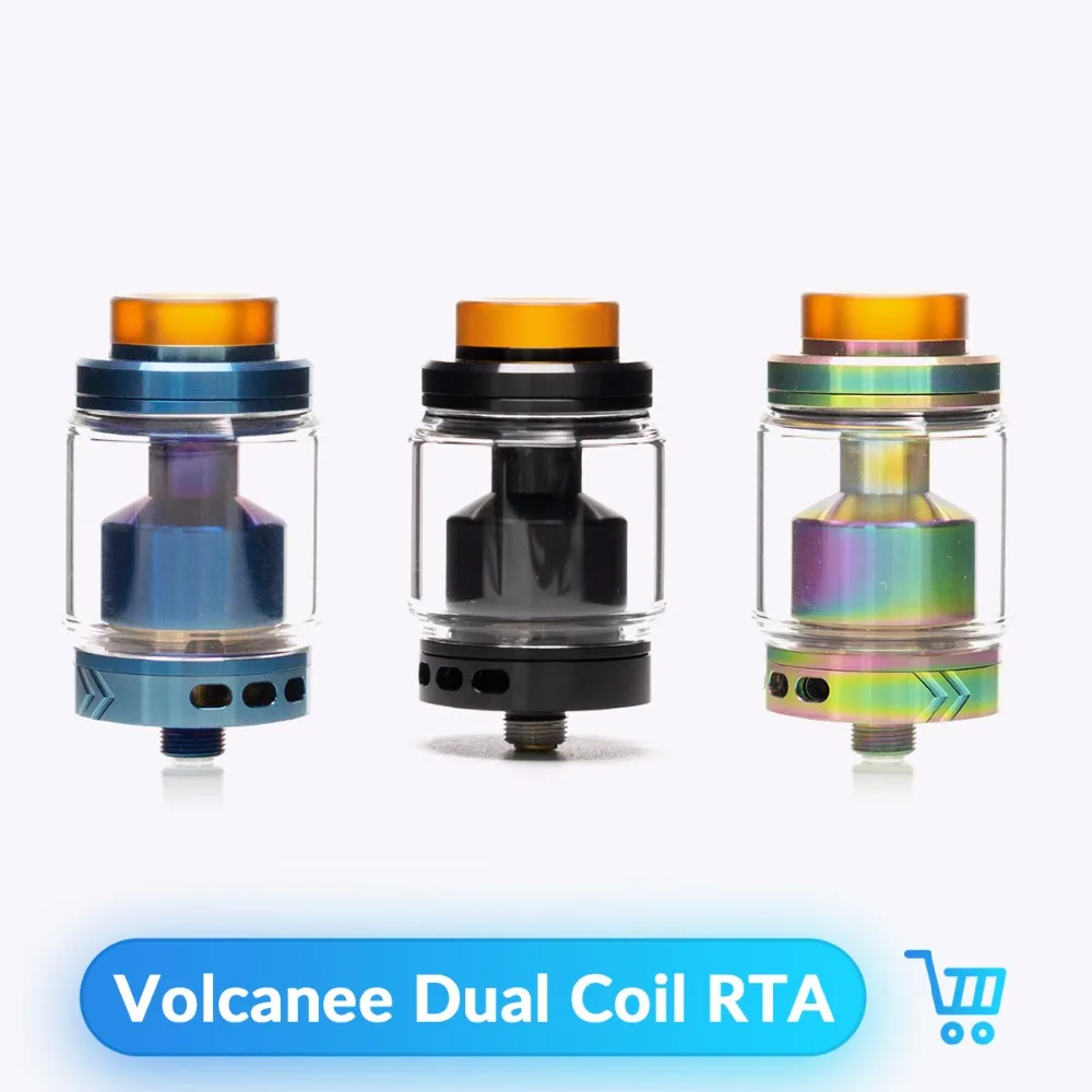 5 шт. емкость RTA с двойной катушкой Volcanee диаметр 24 мм мл для вейпа 510 Thread бокс мод