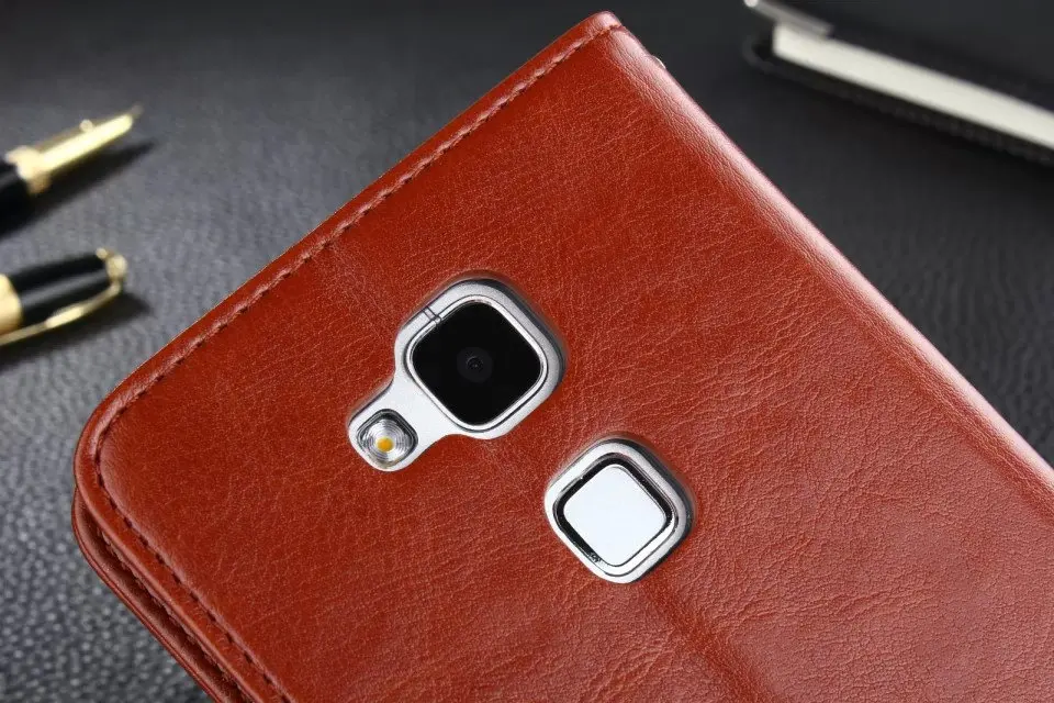 Чехол-книжка Mate7 для Huawei Mate 7 чехол-бумажник с отделениями карт чехлы из вощеной