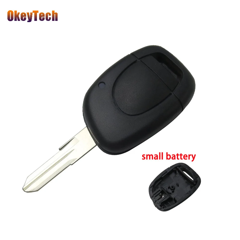 OkeyTech 1 кнопочный чехол для автомобильного ключа Renault Megane Clio Kangoo Master VAC102|Ключ от