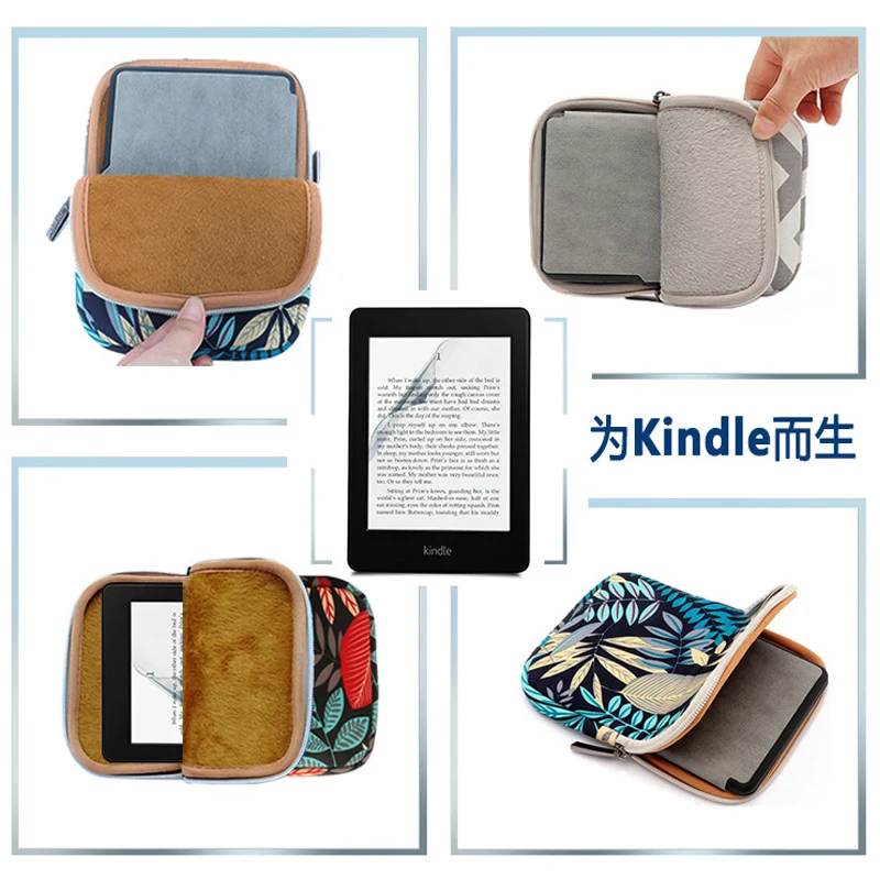 Новая Холщовая Сумка для планшета Amazon Kindle Paperwhite 1 2 3 4 чехол Voyage 8th 6 дюймов Pocketbook Обложка для электронной книги