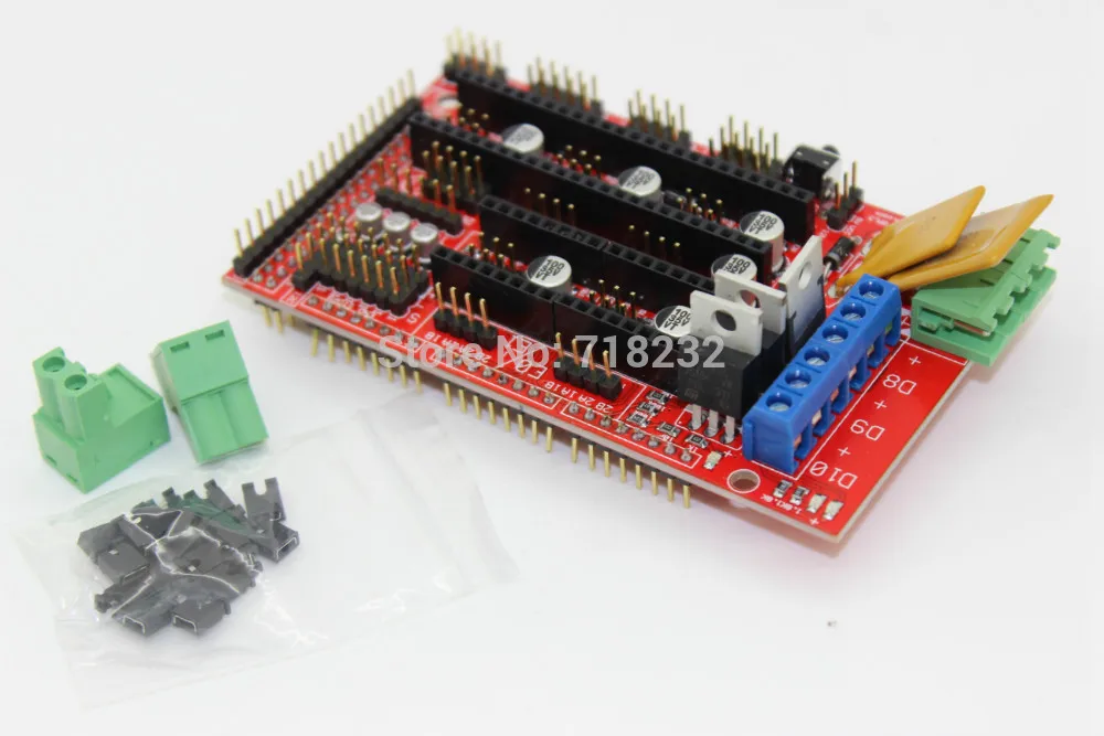 3D-принтер Φ Mega 2560 R3 + контроллер RAMPS 1 4 шт. модуль шагового драйвера A4988 5 2004 |