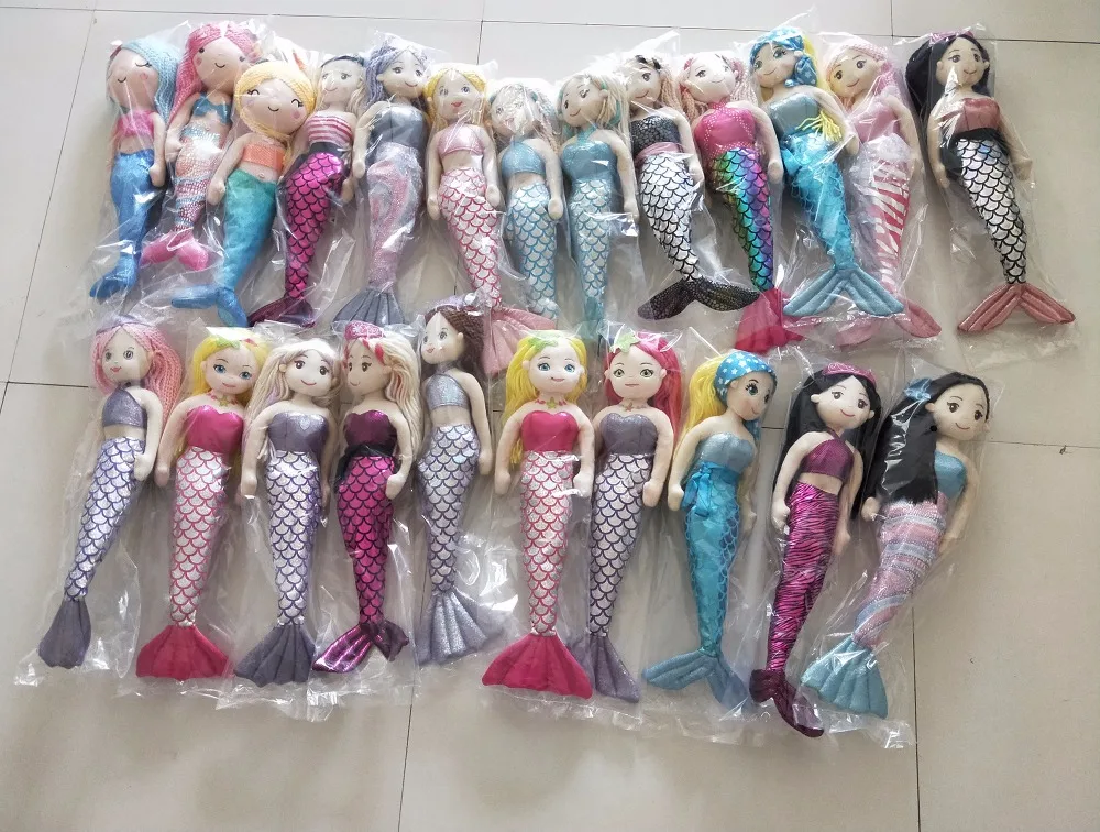

10 pcs multicolor mermaid dolls bulk order can not choose color 10 pcs in one bag