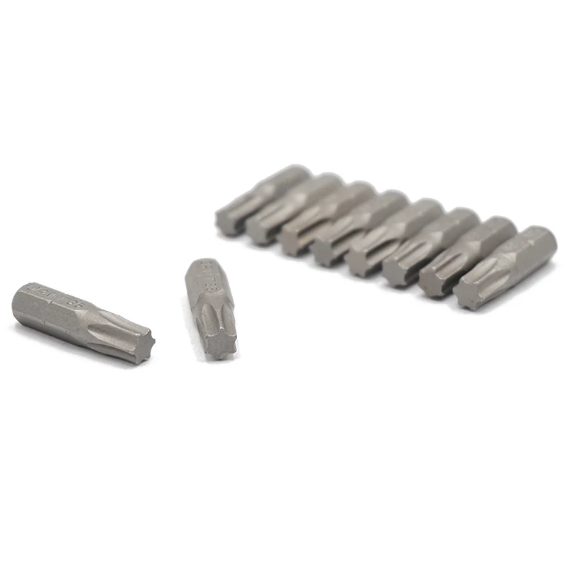 Набор отверток Torx T35 комплект из 10 насадок 25 мм 1/4 дюйма с шестигранным