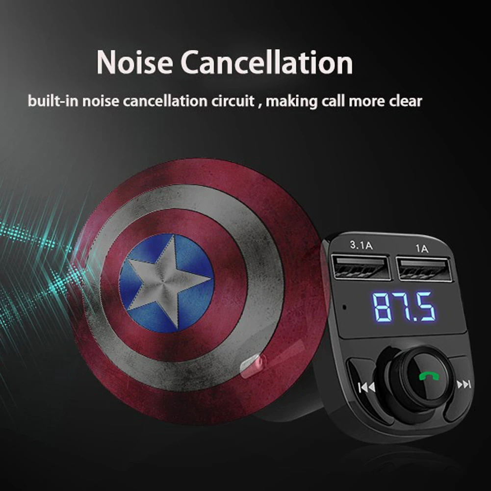 1 шт. Автомобильный MP3 аудио плеер Bluetooth FM передатчик беспроводной модулятор