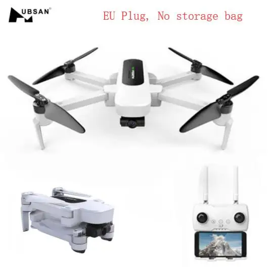 EU Plug No bag Hubsan H117S Zino gps 5,8 Г 1 км Складная рукоятка с видом от первого лица в формате 4K UHD, Камера 3-осевому гидростабилизатору RC Дрон Квадрокоптер RTF высокое Скорость Дрон - Цвет: EU Plug No bag