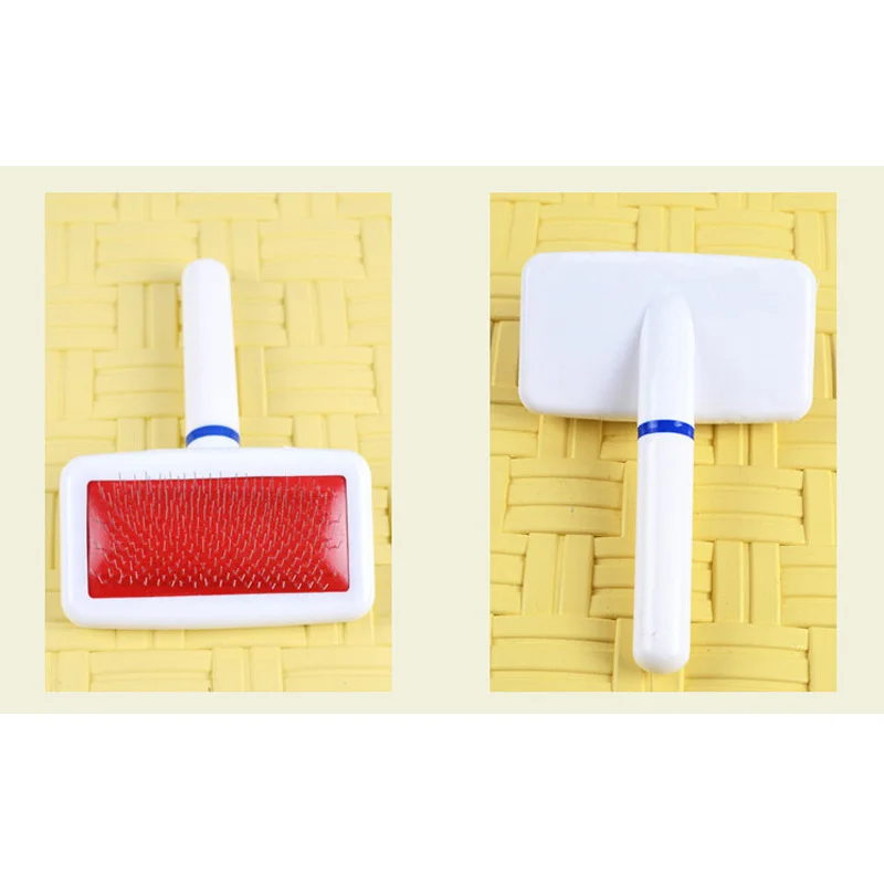 2017 Бесплатная доставка Красный Щенок Кошка щетка для шерсти плетеная Расческа