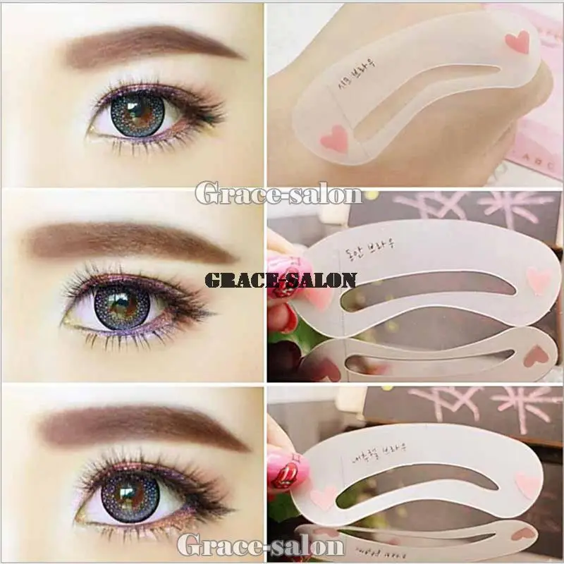 Мини трафарет для бровей груминга шейпинг карта макияжа класса бровей|mini brow