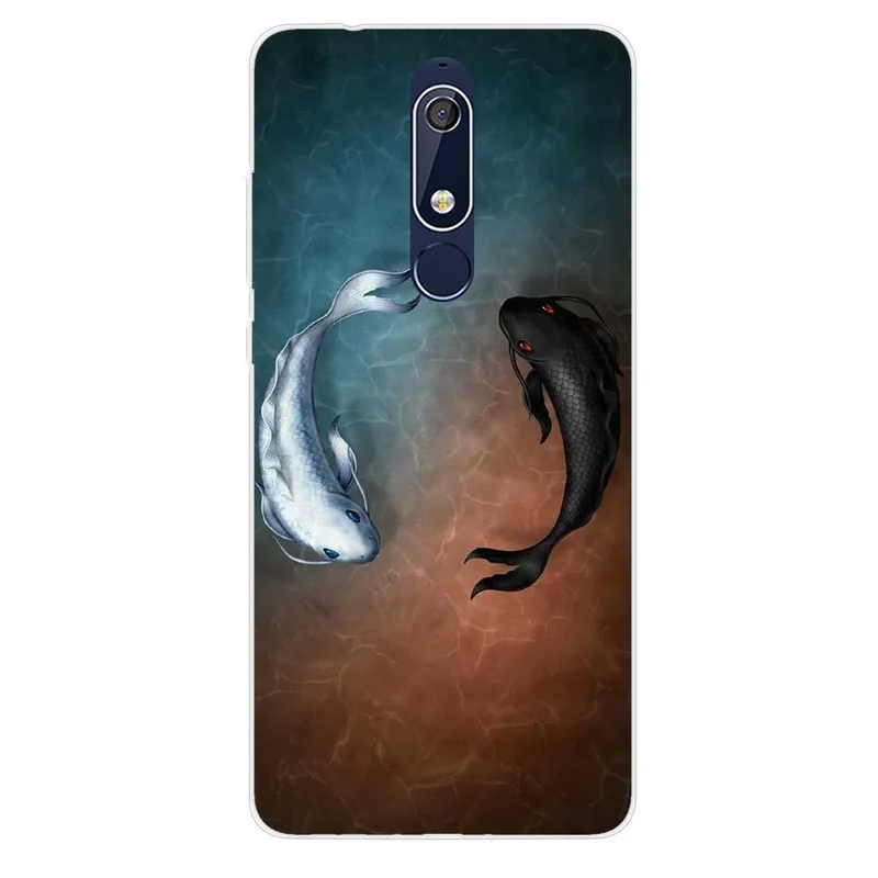 Модный чехол для телефона с милыми мультяшными животными Nokia 3 5 2 2017 1 рисунком X6