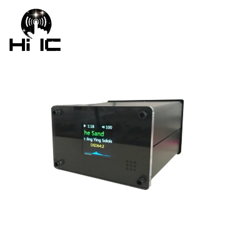 ES9038Q2M HiFi DAC декодер DSD128/PCM384 музыкальный плеер для Raspberry Pi 3B+/3B/2B с 1,54 дюймовым OLED