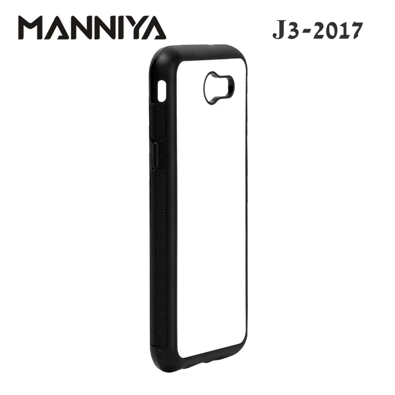 Manniya Blank резина для сублимации ТПУ чехол для Samsung Galaxy J3 J4 J5 J6 J7 J8 с Алюминий вставки 10 шт./лот