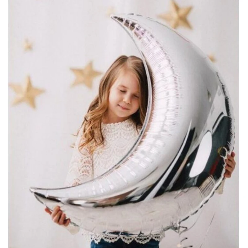 Воздушные шары в виде Луны 36 дюймов алюминиевые форме полумесяца из фольги