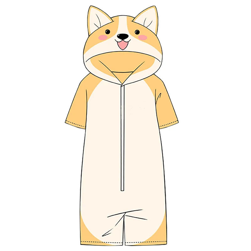 Костюм Шиба ину для косплея костюм Kostuum Kawaii Doge Grappige с капюшоном Vrouwen унисекс Jongen
