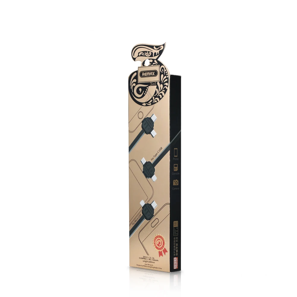 USB кабель Remax 3 в 1 для быстрой зарядки Huawei mate 20 p20 p30 pro Samsung Galaxy S10 S9 S8 S7 S6 Plus Note 7 iPhone X 8