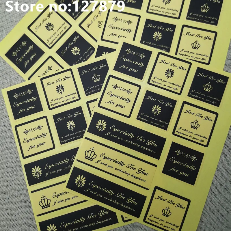 110pcs Vintage Sealing Label Sticker &quotEspecially For You&quot DIY Gift Packaging Party Favor Cello Bag Candy Box Decorate | Дом и сад