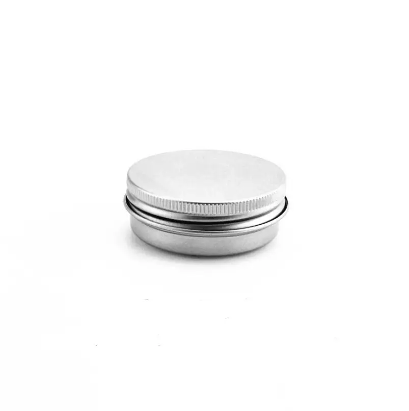 

30g empty aluminum jar with screw lid ,1oz aluminum container for skin care cream ointment hand cream storage LX2635