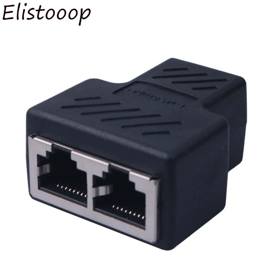 Elistooop сетевой кабель RJ45 LAN Ethernet 1-2 канала Женский адаптер разъём разветвитель |