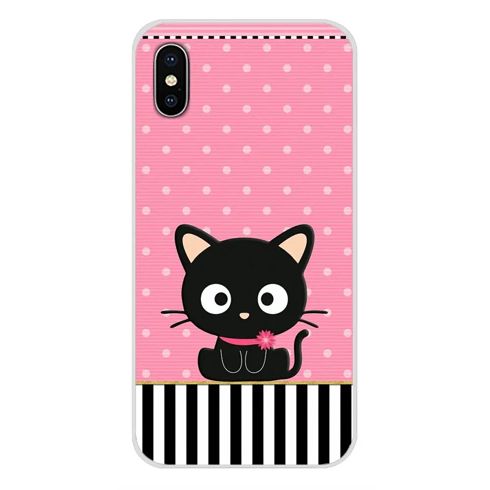 Милый кавайный Черный силиконовый чехол для телефона chococat Xiaomi Redmi Note 6A MI8 Pro S2 A2 Lite