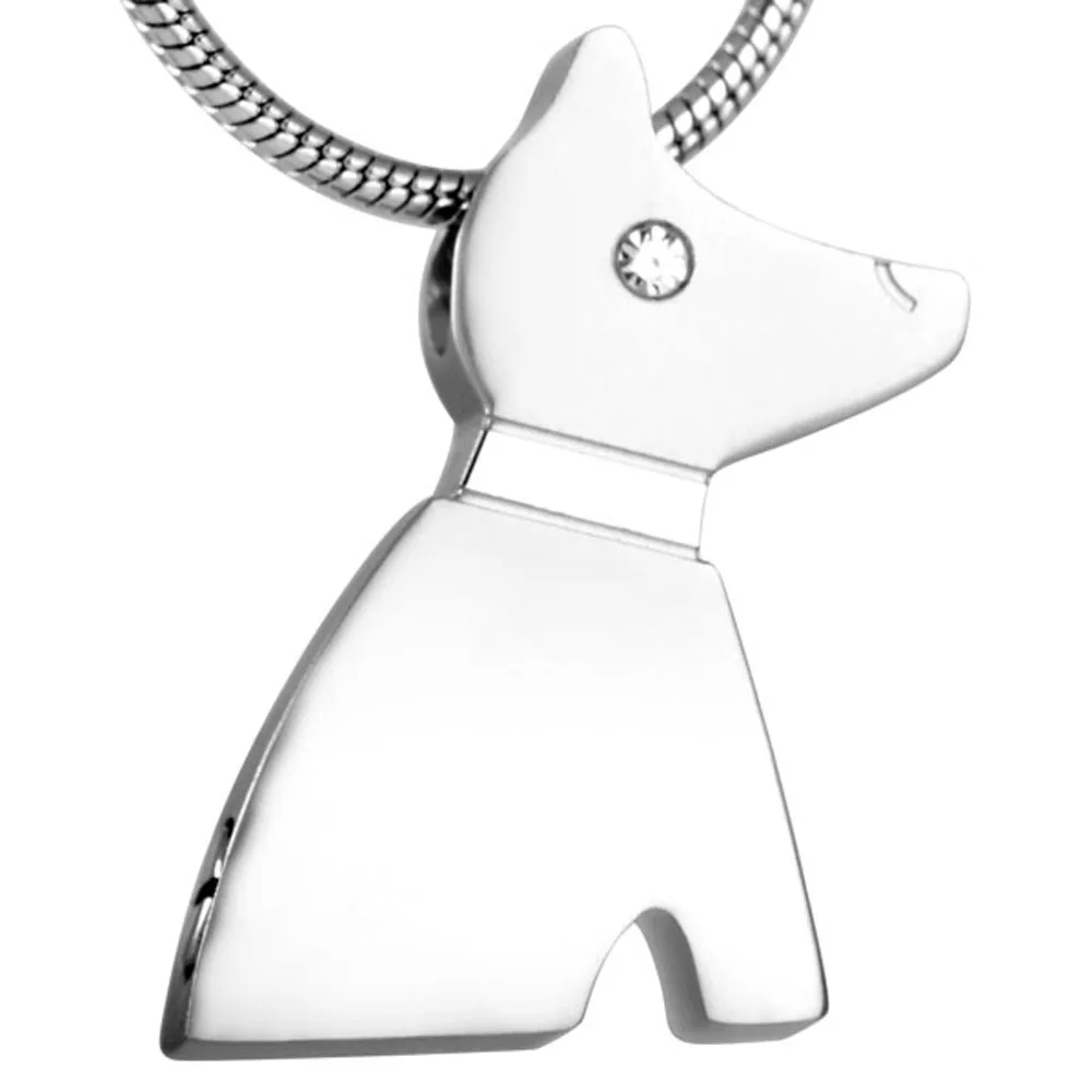 

IJD8185 Top quality Pet Cremation Long Pendant Animal Stainless steel necklaces A lovely cat shape Women Jewelry wholesale