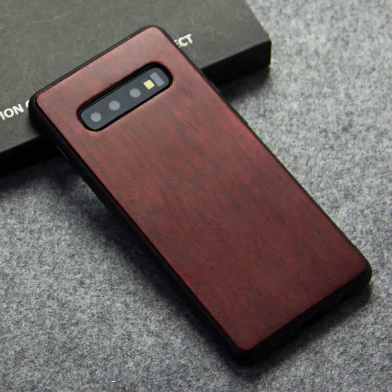Чехол с резьбой по дереву и цветком для samsung Galaxy S10 S10 Plus, уникальный бамбуковый чехол для телефона s, чехол для samsung S10 S10 PLUS
