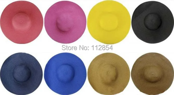 Шляпа женская Соломенная Складная с широкими полями 100 шт./лот | Аксессуары для