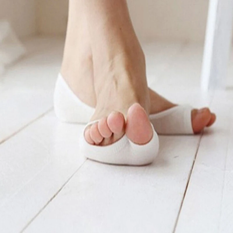 1 пара женские хлопковые носки с открытым носком незаметные низким вырезом