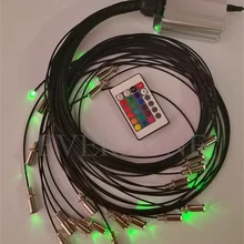 5w LED Illuminator 2mm Fiber Optic Light Strands 32pcs Length 0.5m+1m+1.5m+2m with 5pcs Buried End Fittings
