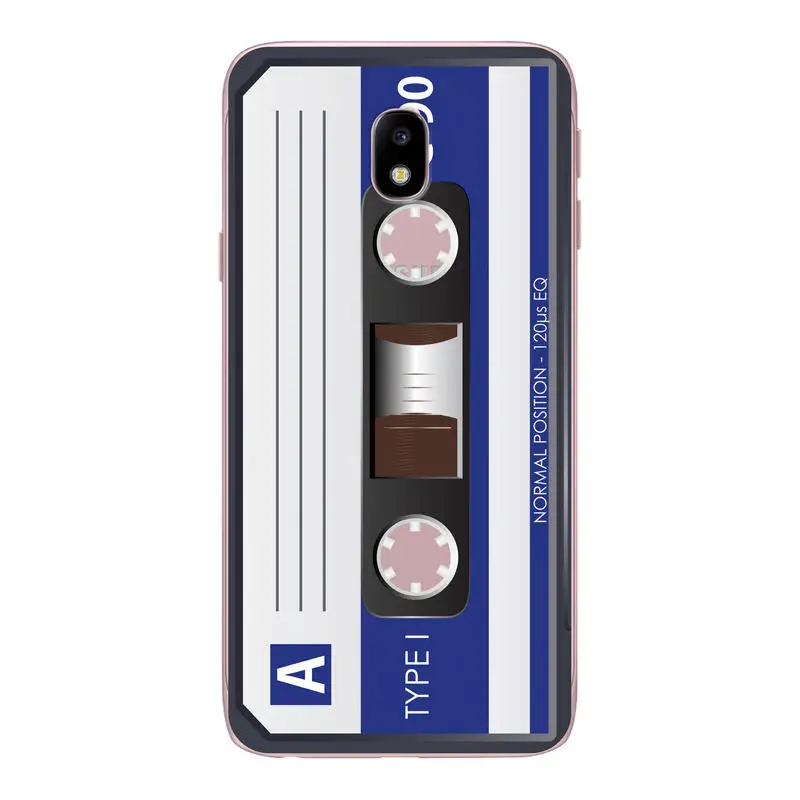Чехол для Samsung Galaxy J3 J330 J5 j530 J7 j730 2017 Евразия edition Винтаж кассета Клейкие ленты узор