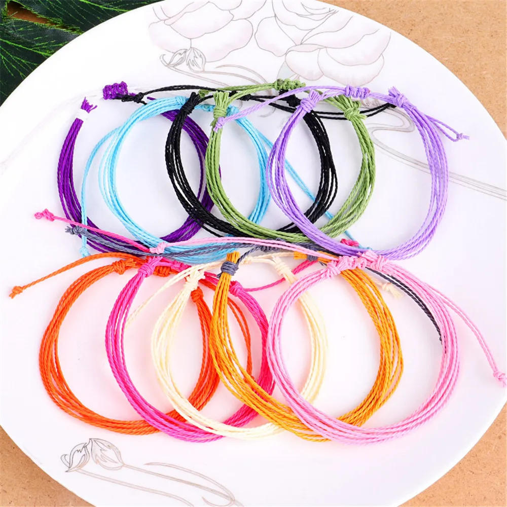 Винтажный Плетеный Браслет-цепочка ручной работы MLING для женщин очаровательный