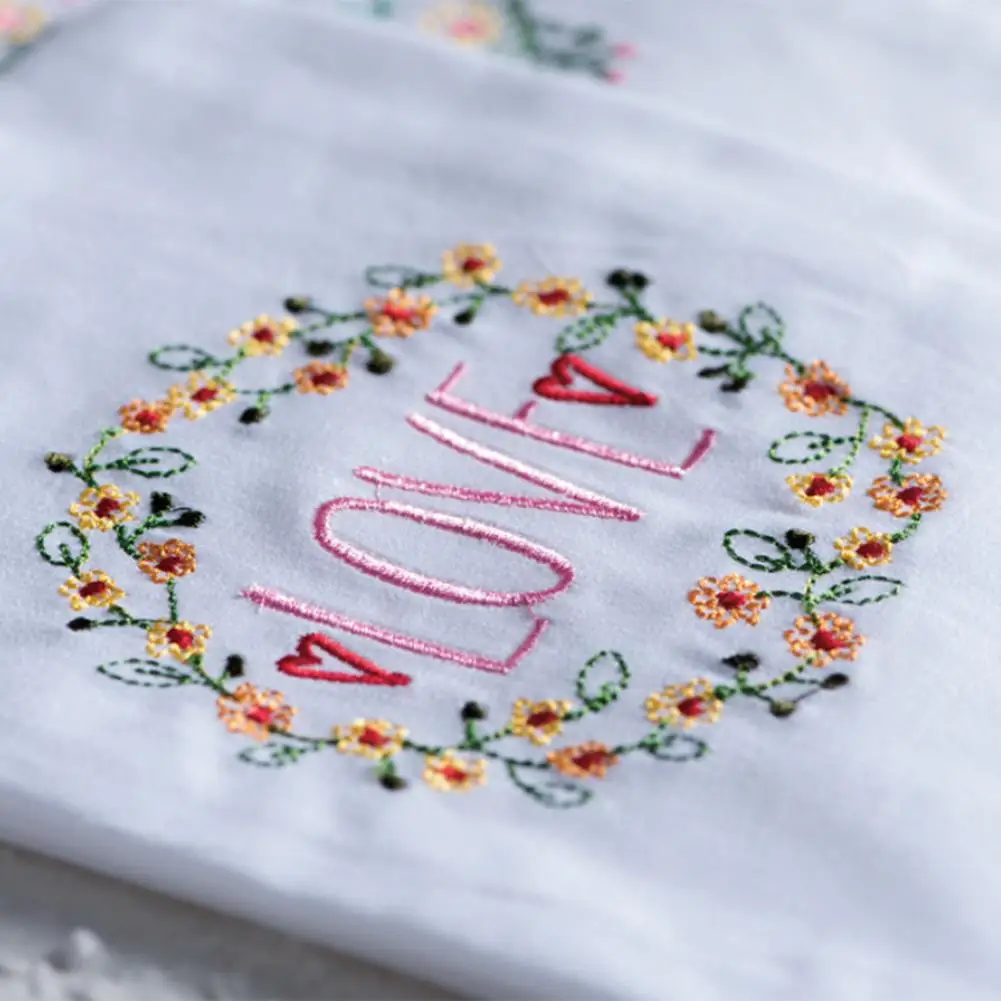 Новая популярная вышивка Свадебная салфетка впитывающий хлопковый лаконичный