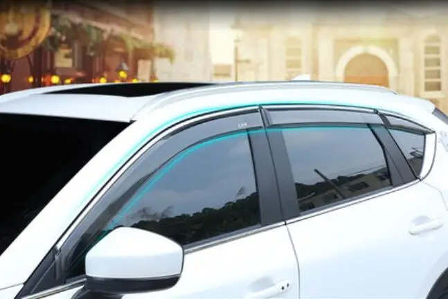 

Car Window Visor Door Rain Sun Shield Side Windows Cover Trim 4pcs/set For Mazda CX-5 2013 2014 2015 2016 2017 2018 2019