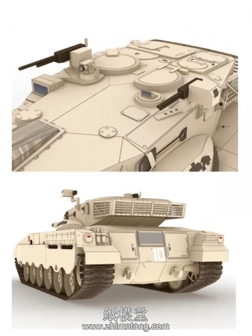 Боевое Оружие Израиля Меркава II главный боевой танк 3d бумажные модели для