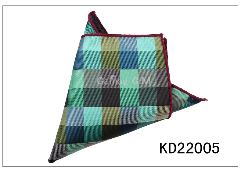 KD22005 Брендовый мужской носовой платок, классические костюмы, Карманный платок для мужчин, бизнес полотенце для сундуков, носовой платок, нежный мужской полиэстер, Женский костюм из пряжи, носовой платок - Цвет: KD22005
