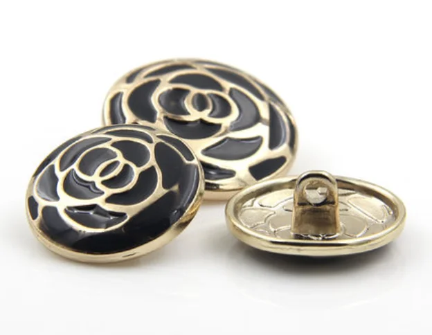 Металлическая пуговица для одежды круглая черная свитера пальто 20 мм | Дом и сад