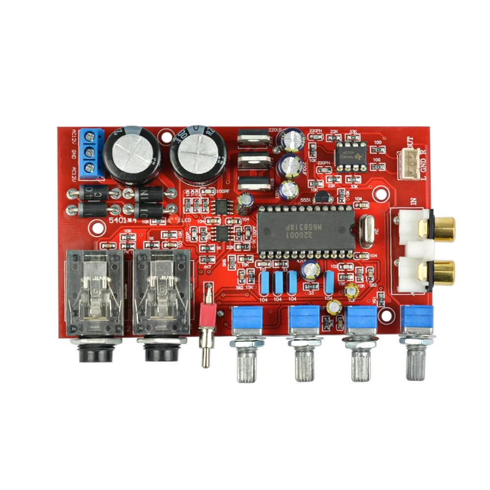 AIYIMA M65831AP+ NE5532 предусилитель доска с караоке fuction предусилитель доска двойной AC12V-0-12V