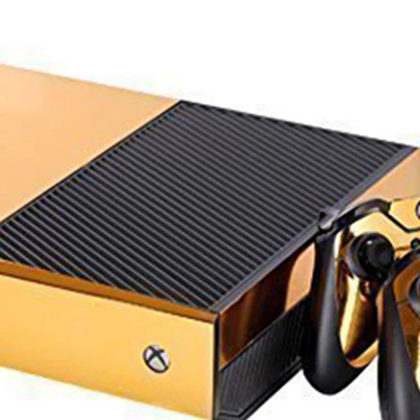 Золотая Глянцевая наклейка для Xbox ONE консоль контроллер+ Kinect Наклейка виниловая Совместимость с Xbox One консоль