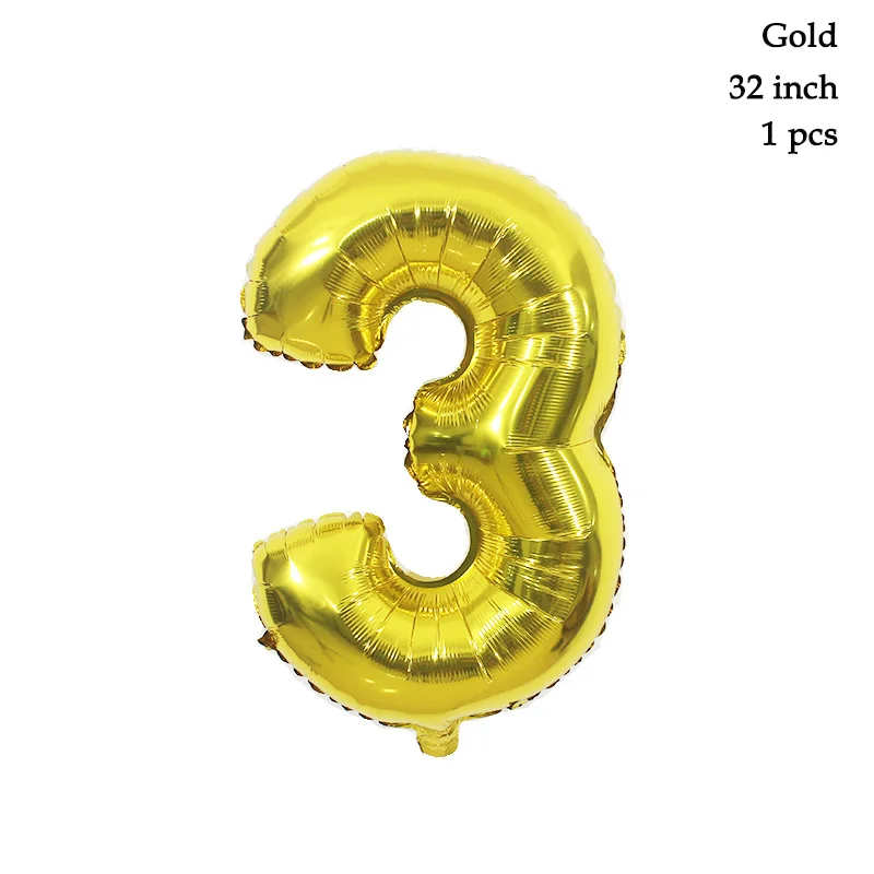 gold 3 Серебристые, черные вечерние шары на 30 дней рождения, золотые, черные, вечерние, декоративные шары на 30, 40, 50, 60, 70, вечерние шары с цифрами - Цвет: gold 3