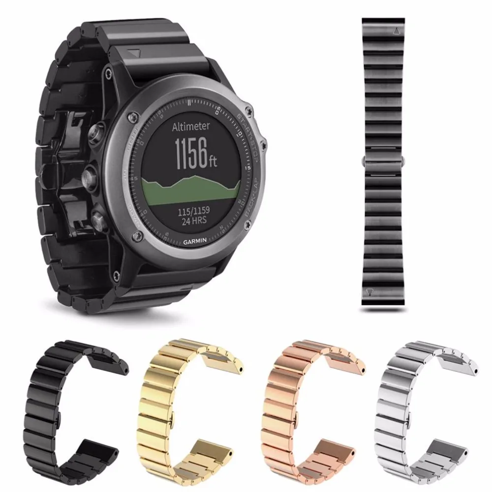 Браслет из нержавеющей стали для Garmin Fenix 3 26 мм|band strap|strap forstrap for garmin |