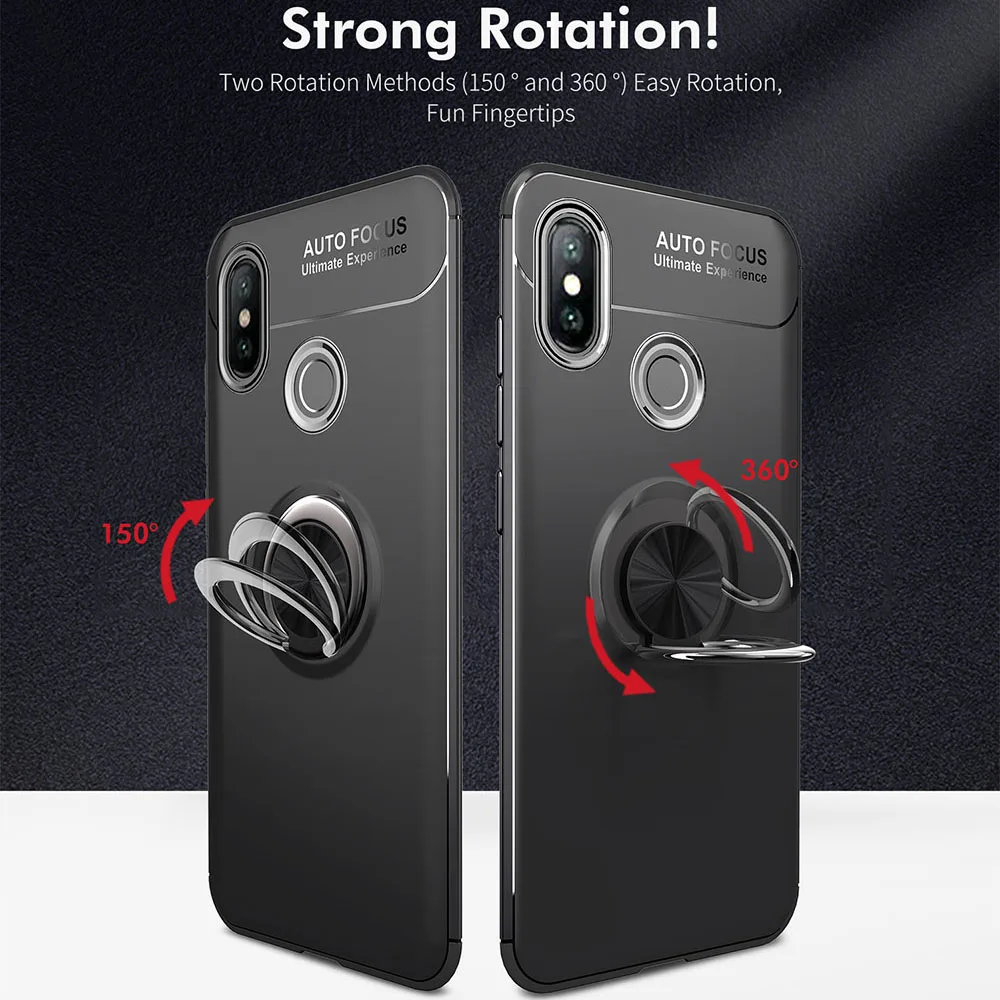ZGAR Magnetic Case for Huawei Y9 2019 Enjoy 9 Plus Soft Ring Holder Celular Y92019 Enjoy9 Phone Bags Cases Men Women Covers | Мобильные