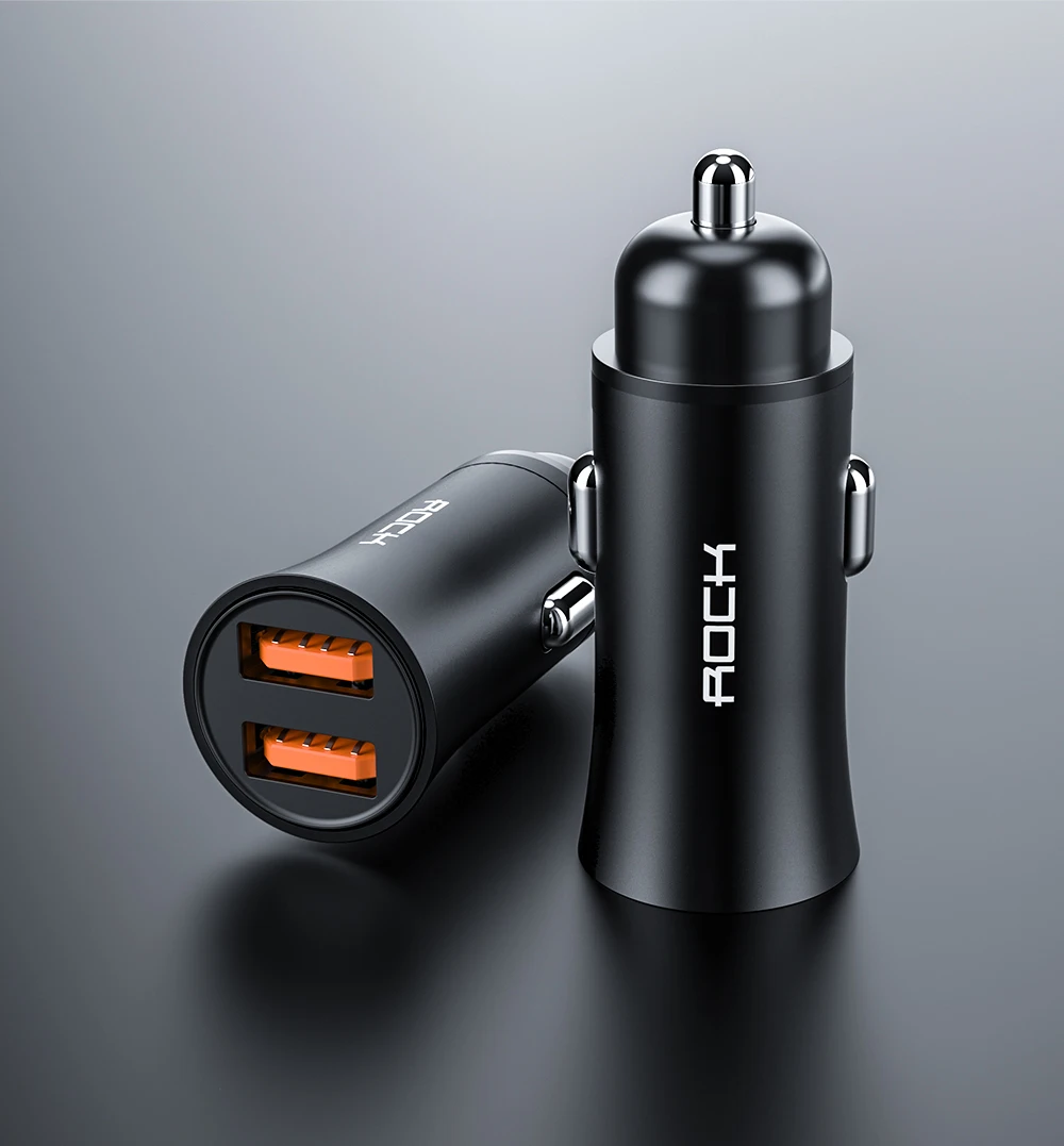 5А мини USB Автомобильное зарядное устройство Quick Charge 4,0 3,0 Для samsung huawei Supercharge SCP 32 Вт 2 порта USB быстрая зарядка зарядное устройство для телефона