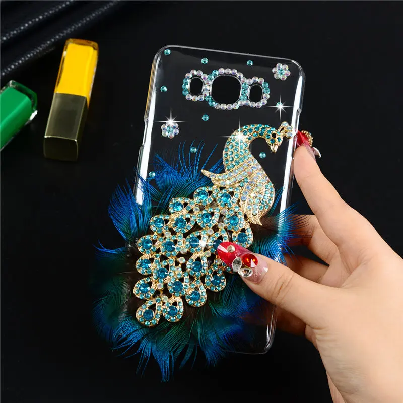 Розеточный блинг бриллиант 3D покрытие задняя крышка из кристаллического жесткого пластика для Samsung Galaxy J7 2016 J710 J7108 5.5" Кейс Фунда Коке.