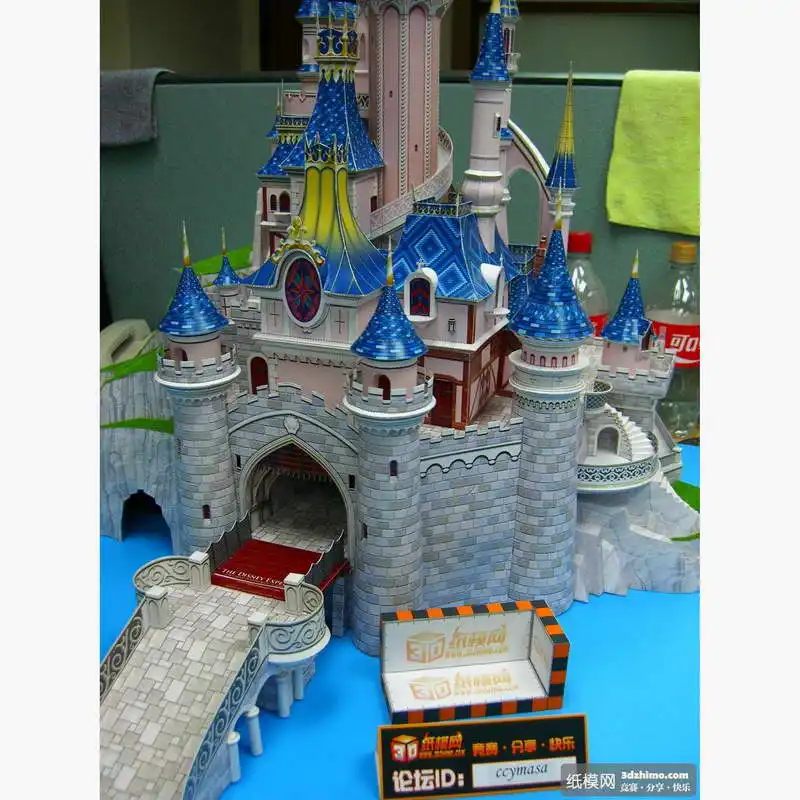 75 см DIY Париж Спящая красавица замок бумага ремесло 3D бумажная модель обучающая игрушка мальчик Рождественский подарок
